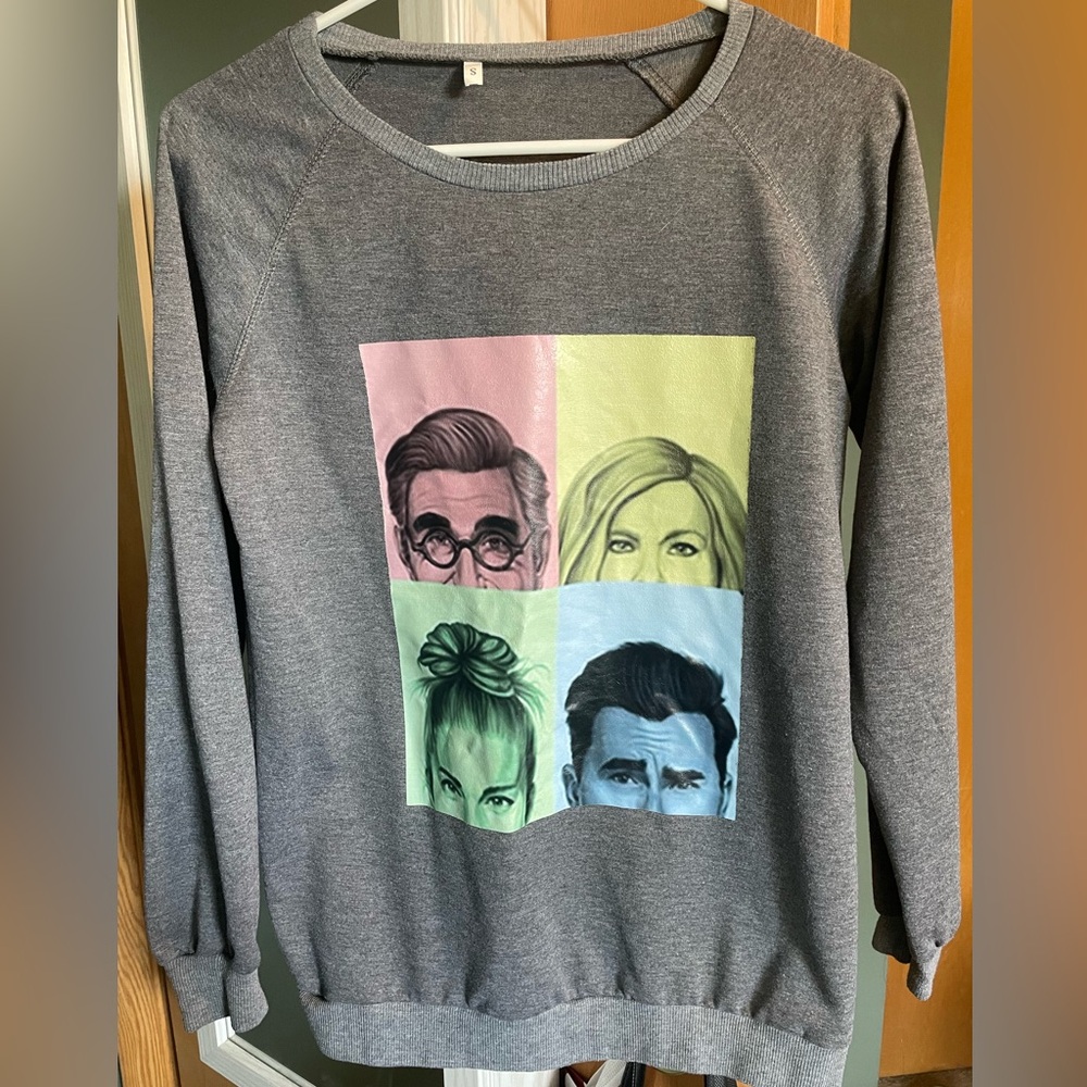 Gray Graphic Women’s Sweater
